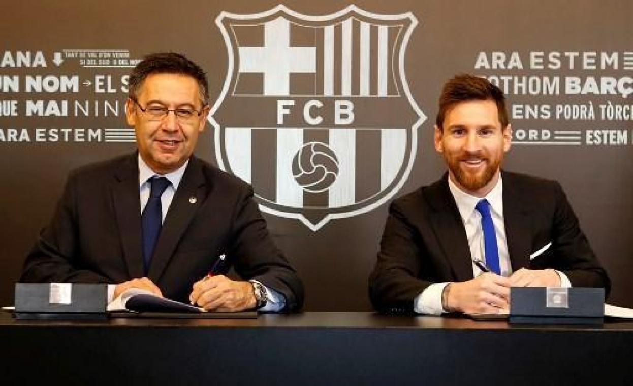 Barçavoorzitter wil Messi binnenkort nieuw contract voorleggen
