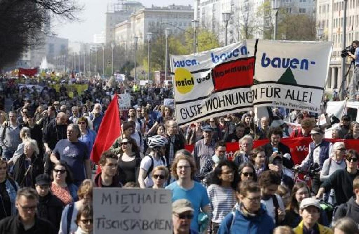 Duizenden mensen betogen in Berlijn tegen "huurwaanzin"