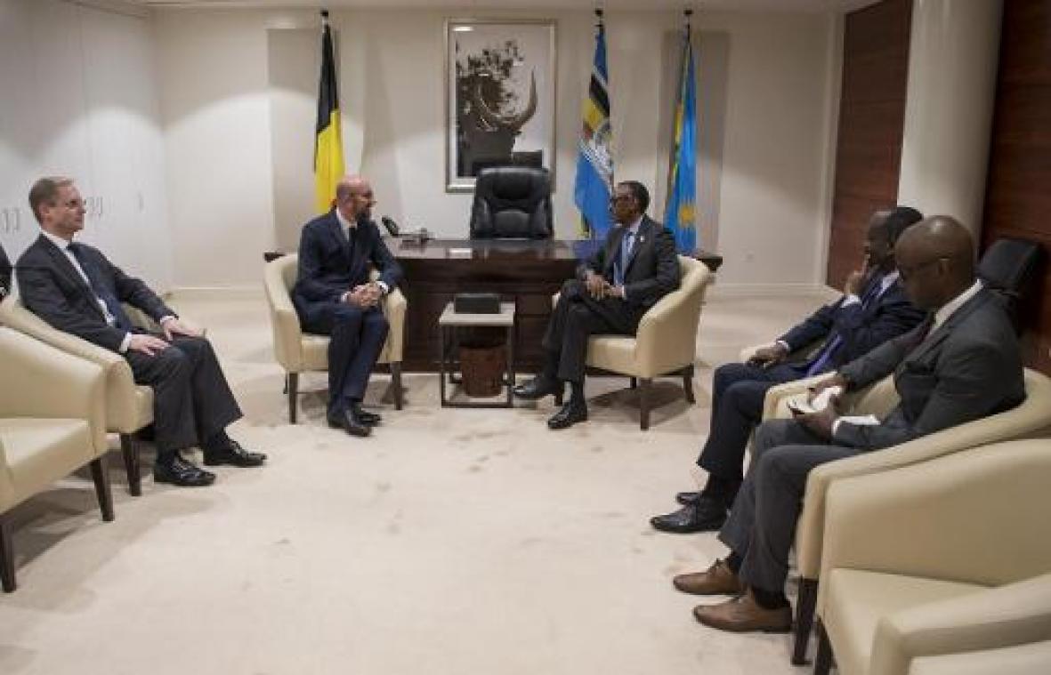 Genocide Rwanda - Michel bespreekt toekomst van Afrikaans-Europese relaties met president Kagame