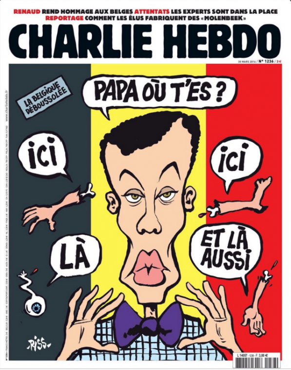 Charlie Hebdo-cover over aanslagen in Brussel zorgt voor controverse
