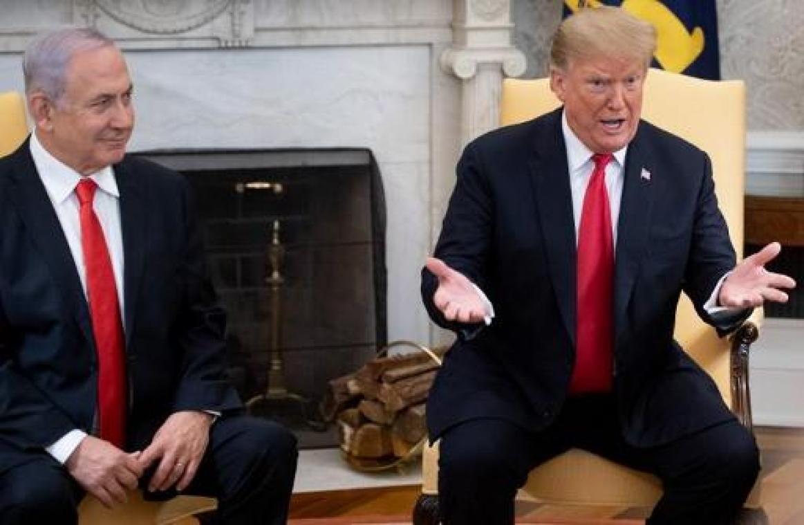 Trump: overwinning van Netanyahu vergroot kans op vrede