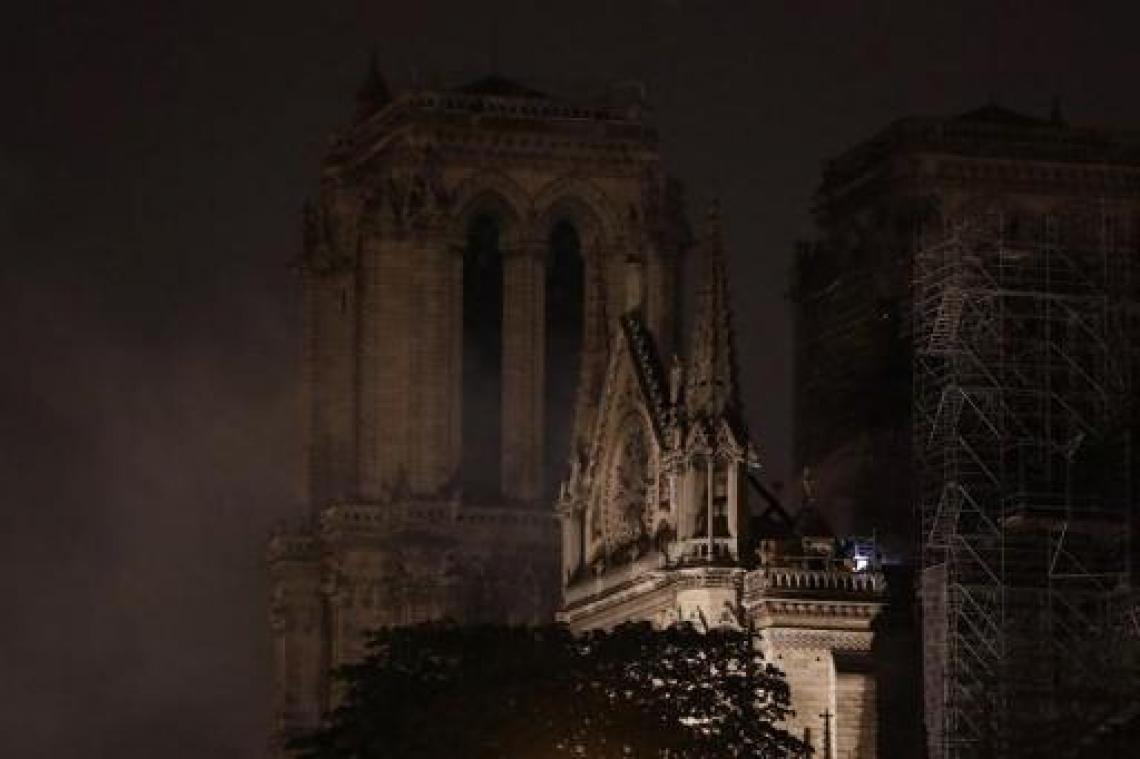 Brand Notre-Dame - Brand in kathedraal onder controle, deels gedoofd