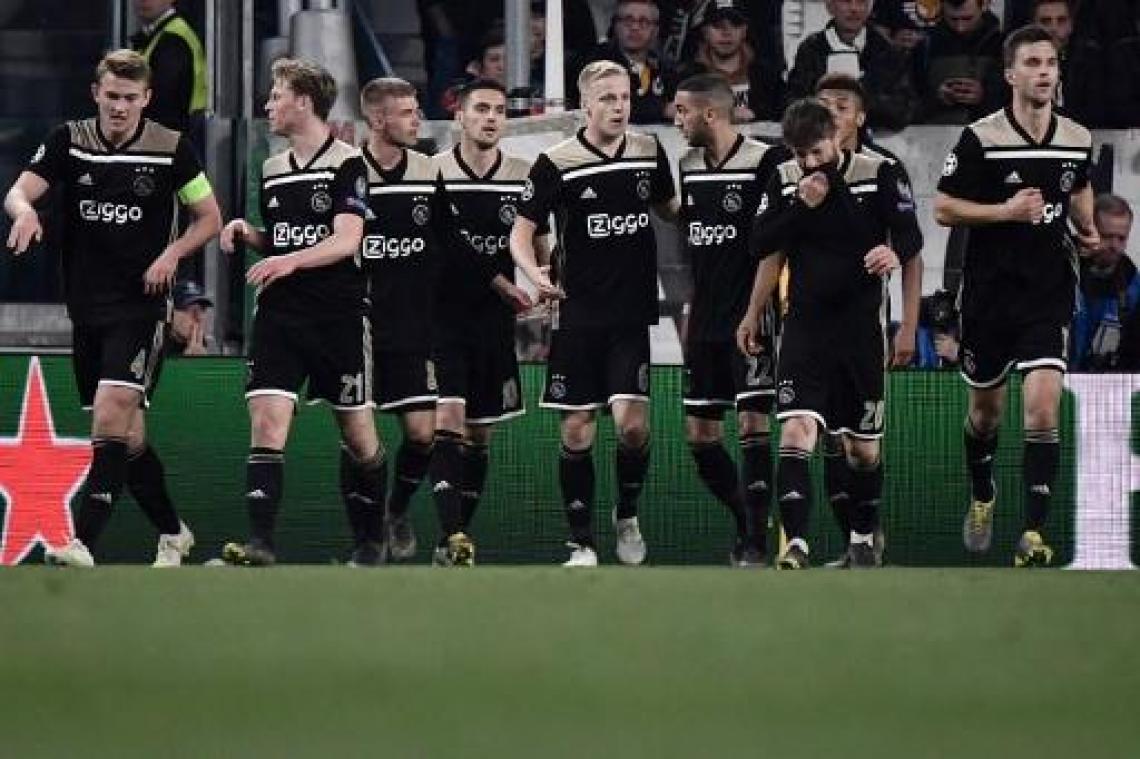 Champions League - Ajax na 22 jaar terug in halve finale na stuntzege tegen Juventus, Barça vlot voorbij ManU