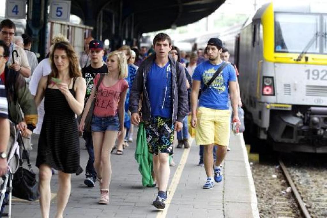 NMBS legt komend weekend dertig extra treinen in naar de kust