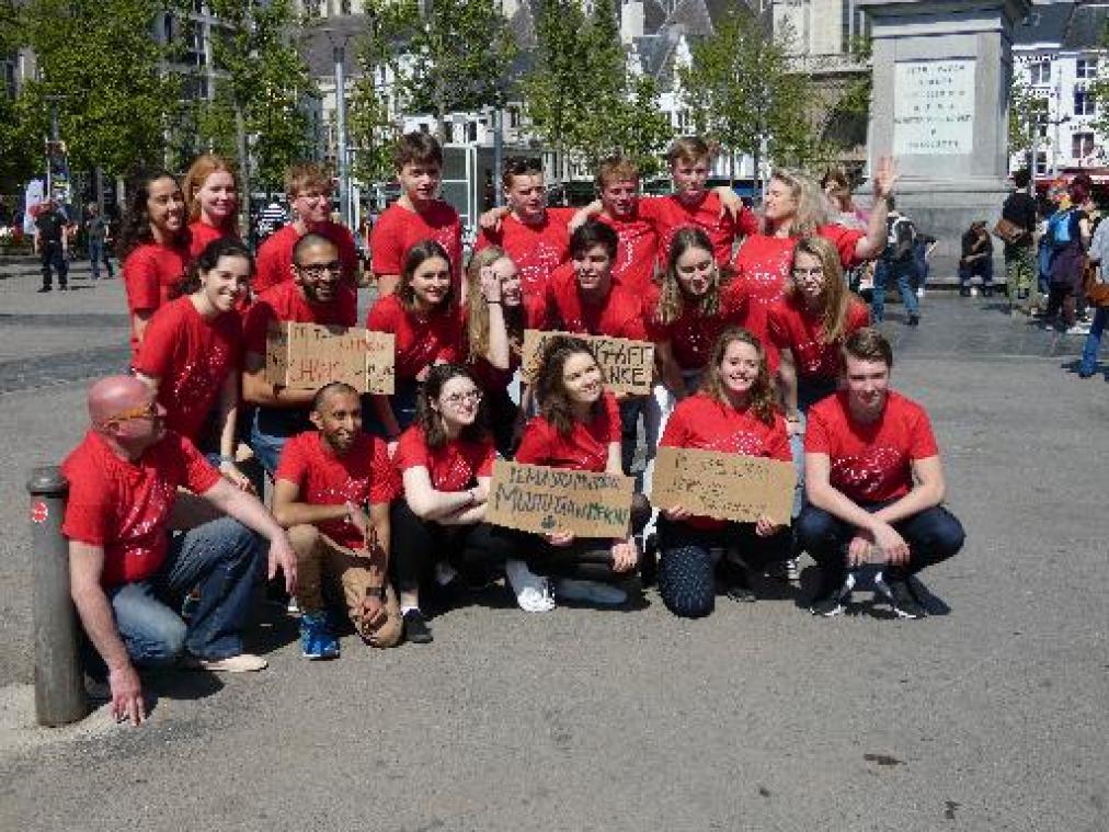 150 betogers op Antwerpse klimaatmars ondanks vakantieperiode