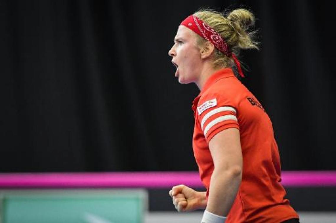 Sterke Bonaventure pakt scalp van Muguruza, België op voorsprong in Fed Cup