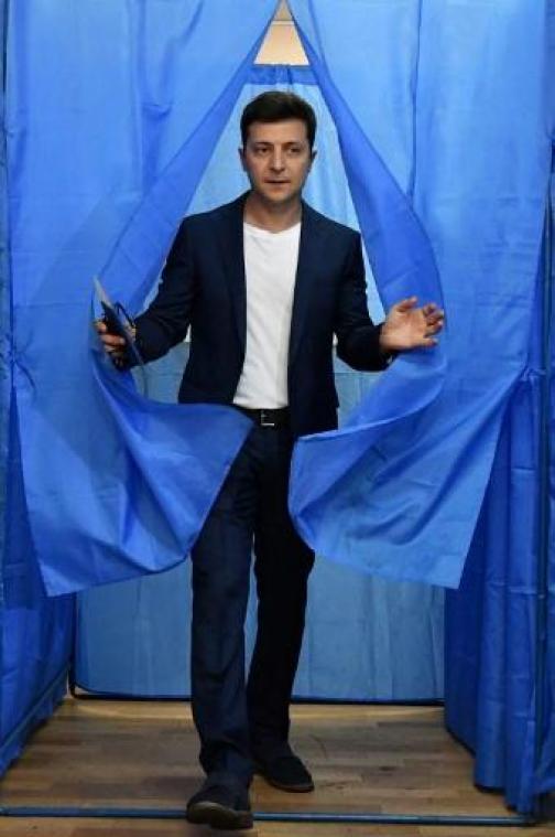 Presidentsverkiezingen Oekraïne - Klinkende zege voor Zelensky