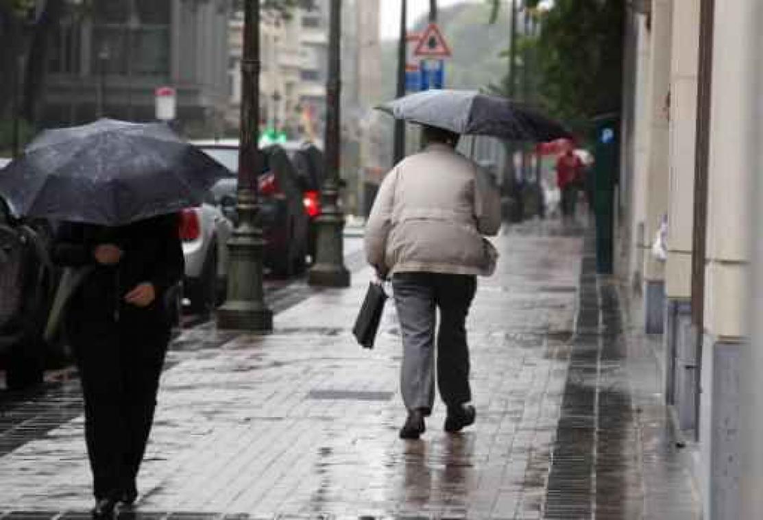 Veel bewolking en regen