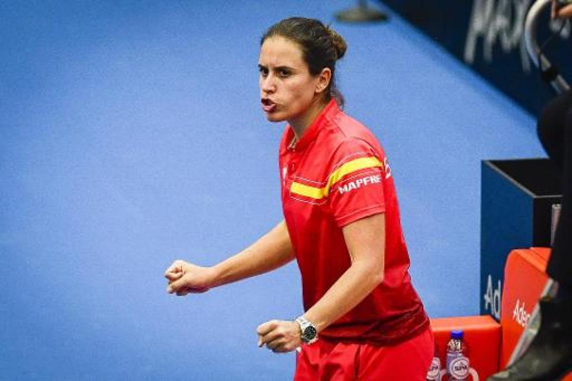 Fed Cup - "Belgen dreven ons tot het uiterste", zegt Spaanse kapitein na felbevochten zege