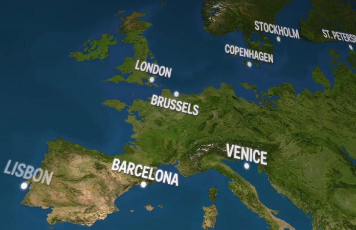 VIDEO. Zo zou de wereld eruitzien als al het ijs gesmolten zou zijn
