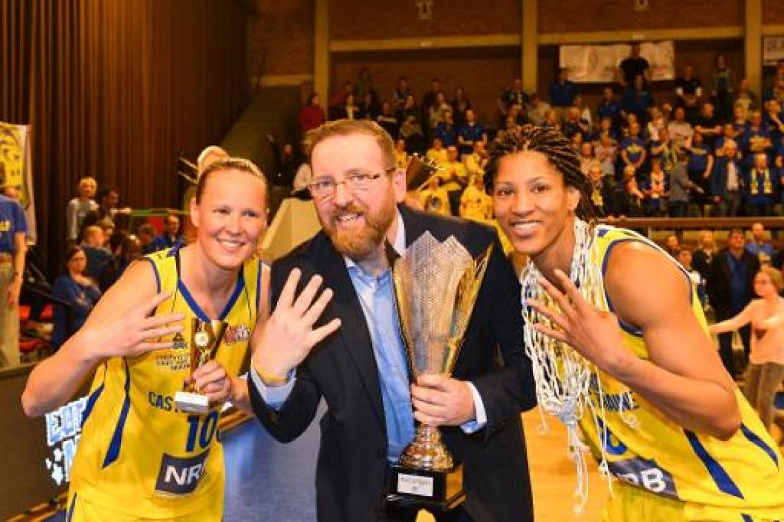 Castors Braine voor de zesde keer op rij kampioen in het vrouwenbasketbal