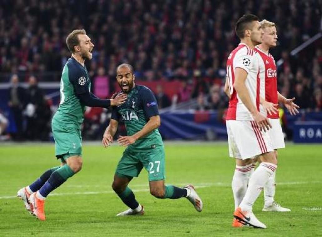 Champions League - Tottenham schakelt Ajax uit na alweer onwaarschijnlijke voetbalavond en hattrick van Lucas