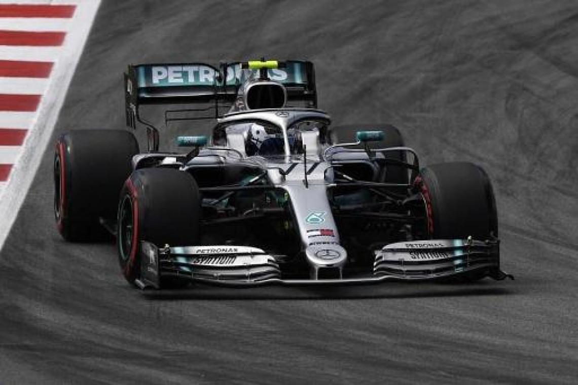 Bottas (Mercedes) verovert derde pole van het seizoen in GP van Spanje