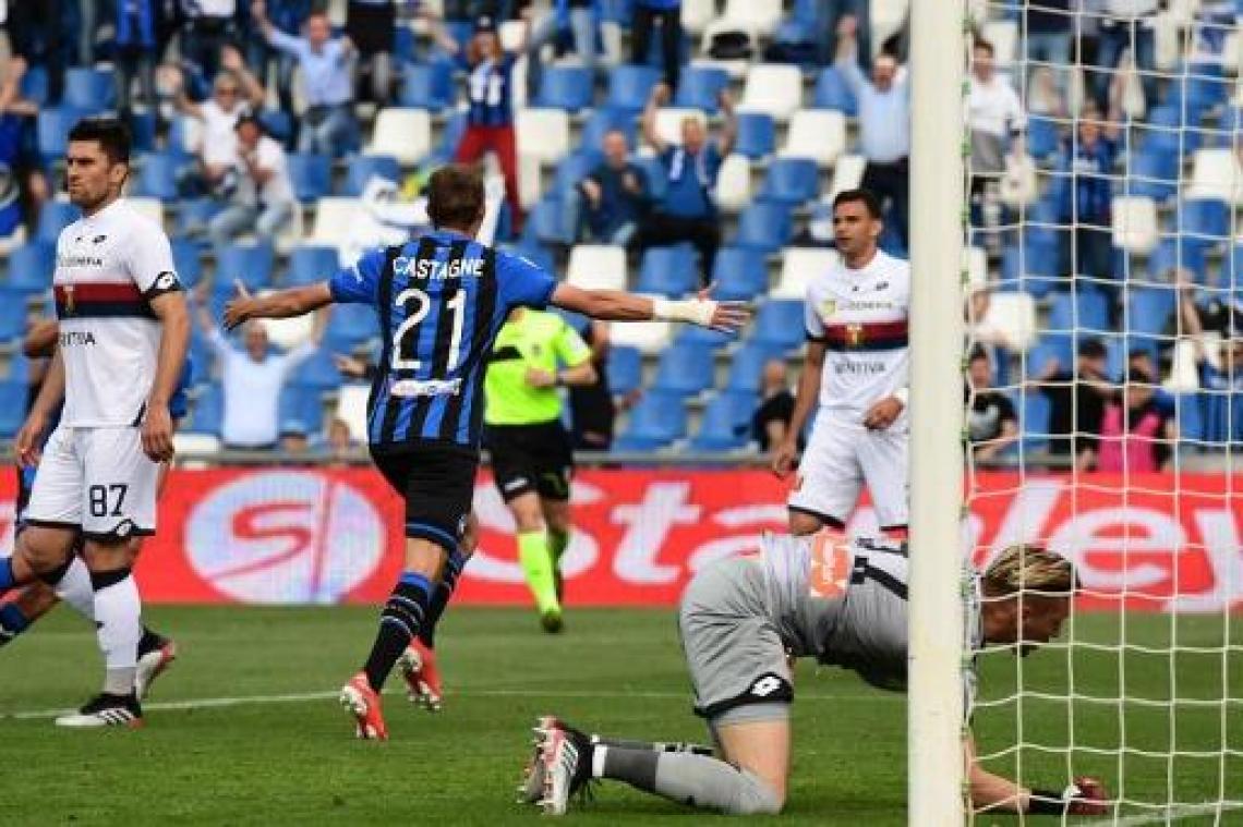 Castagne brengt Atalanta met treffer dichtbij Champions League-ticket