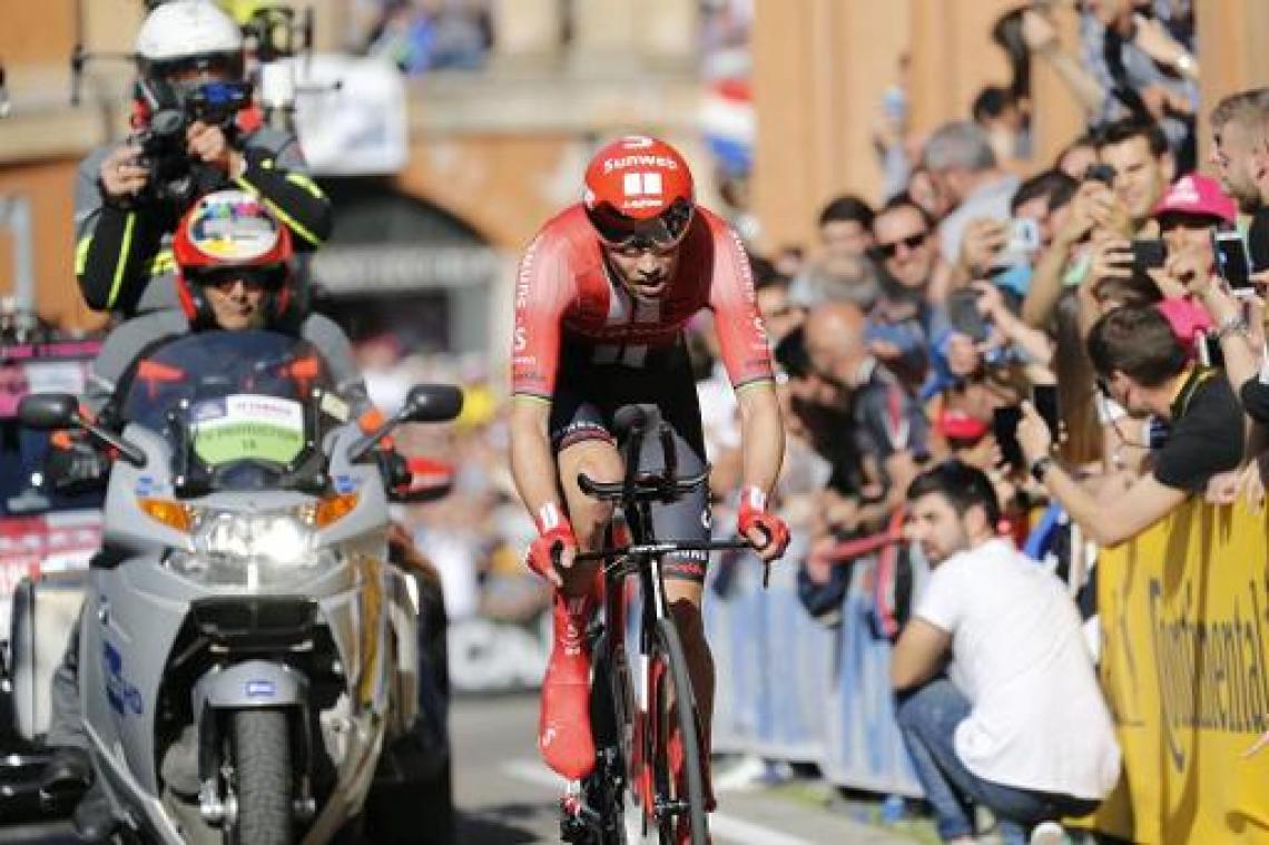 Giro - Tom Dumoulin moet meteen achtervolgen na vijfde plaats in openingstijdrit