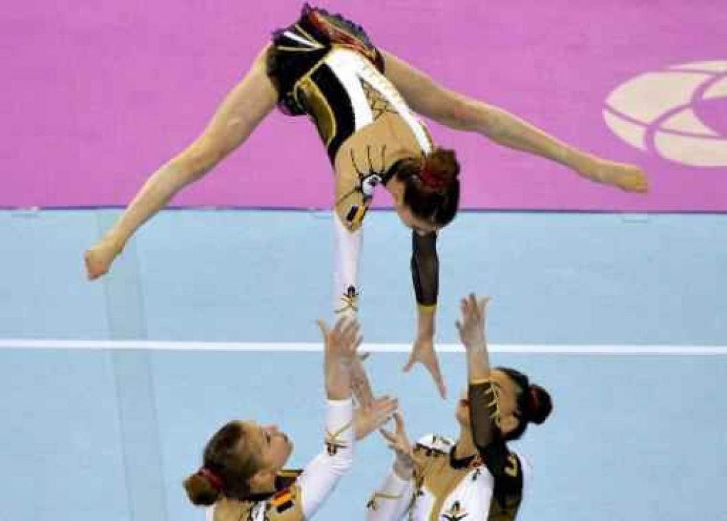 Belgische acrogymnasten winnen zilver en brons op WK in China