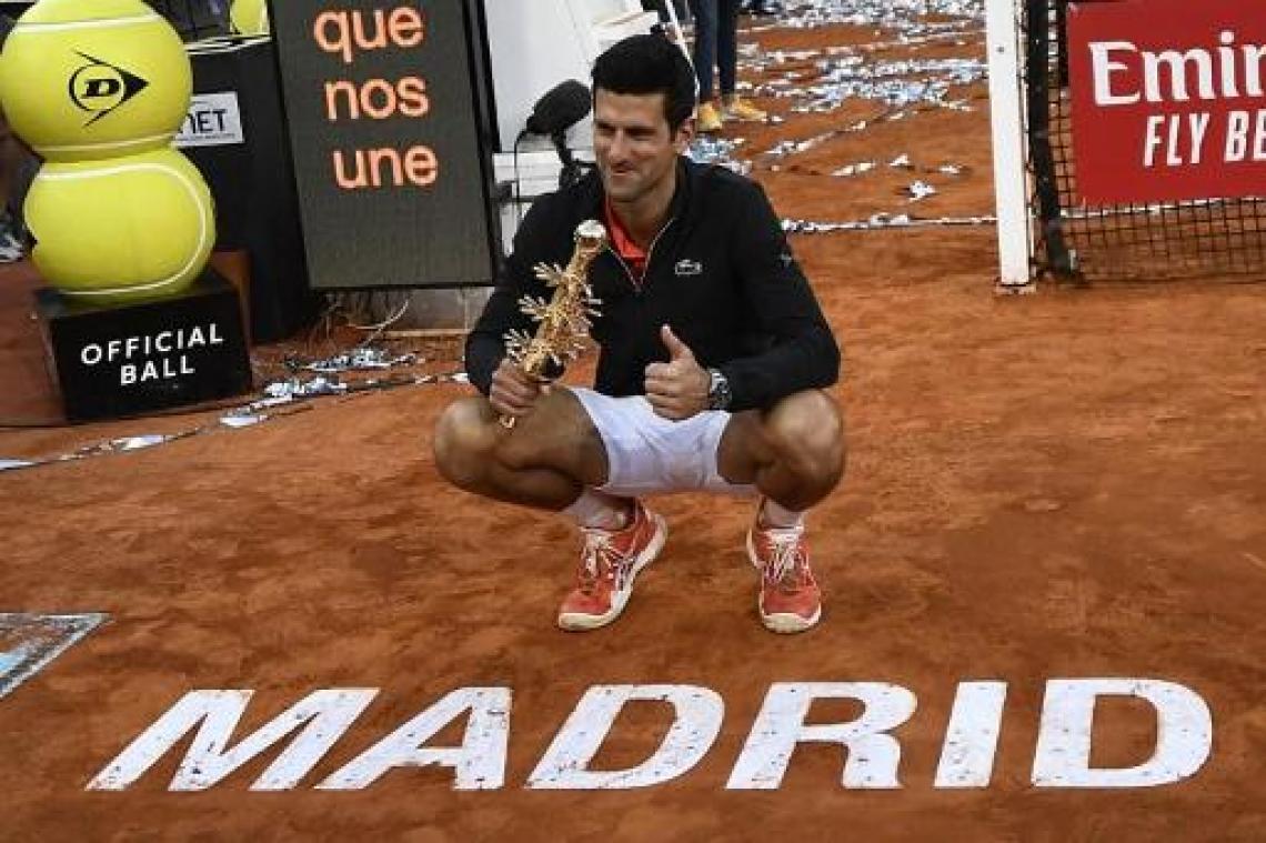 Djokovic verstevigt eerste plaats op ATP-ranking, Goffin blijft 23e