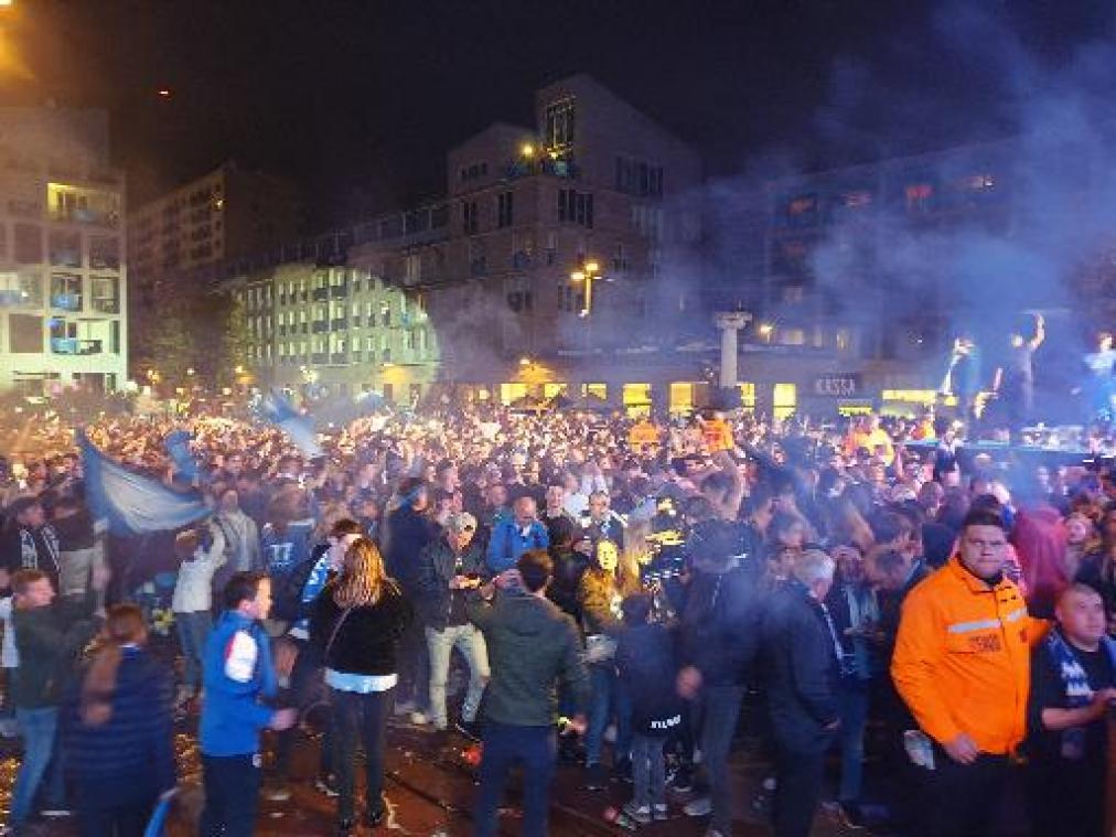Jupiler Pro League - Stadsplein in Genk ontploft na behalen van landstitel KRC Genk