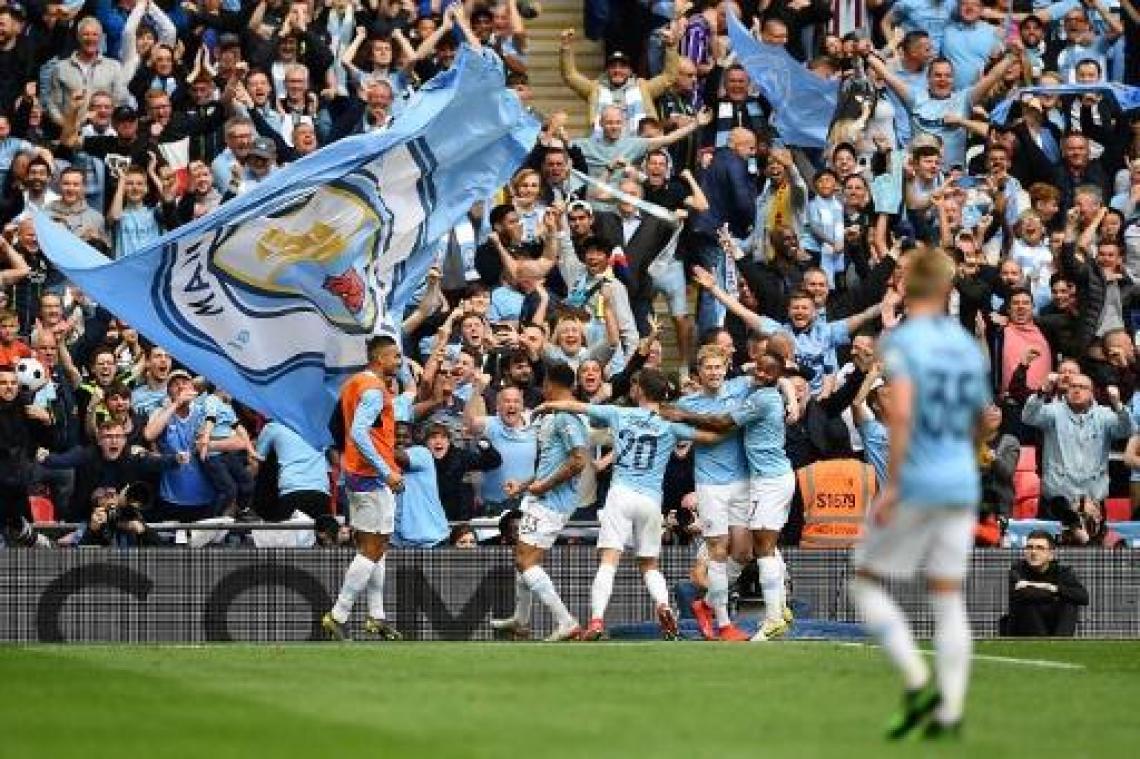 Belgen in het buitenland - City wint FA Cup en pakt eerste Engelse treble ooit