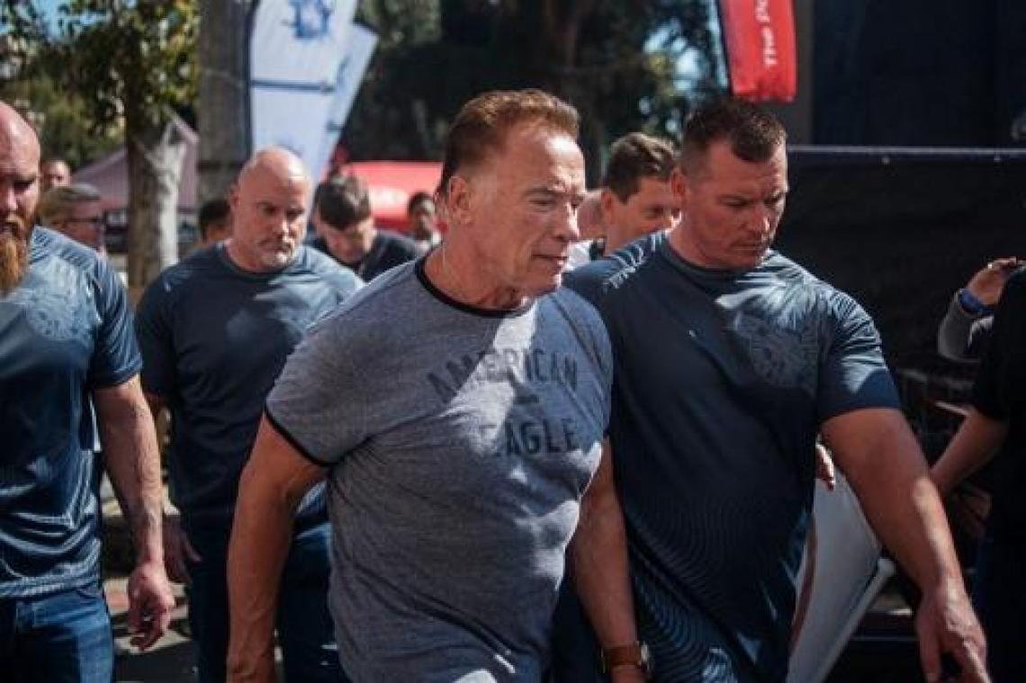 Arnold Schwarzenegger aangevallen in Zuid-Afrika