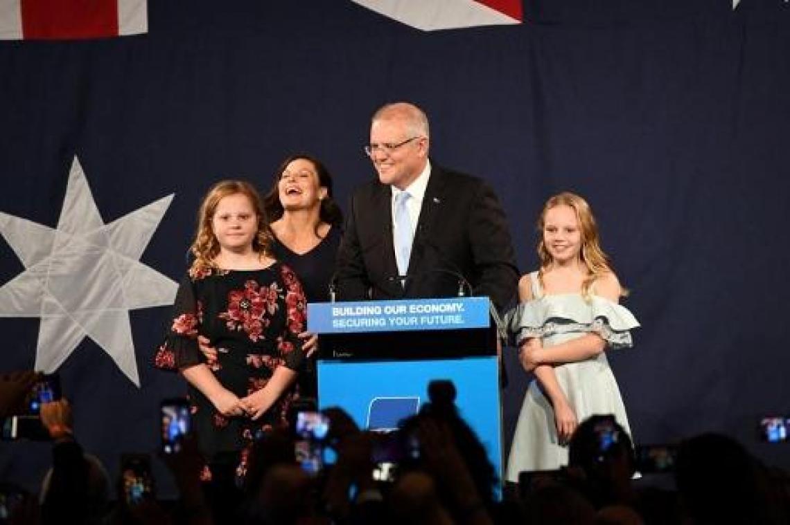 Parlementsverkiezingen Australië - Trump feliciteert Australische premier Morrison voor verkiezingsoverwinning