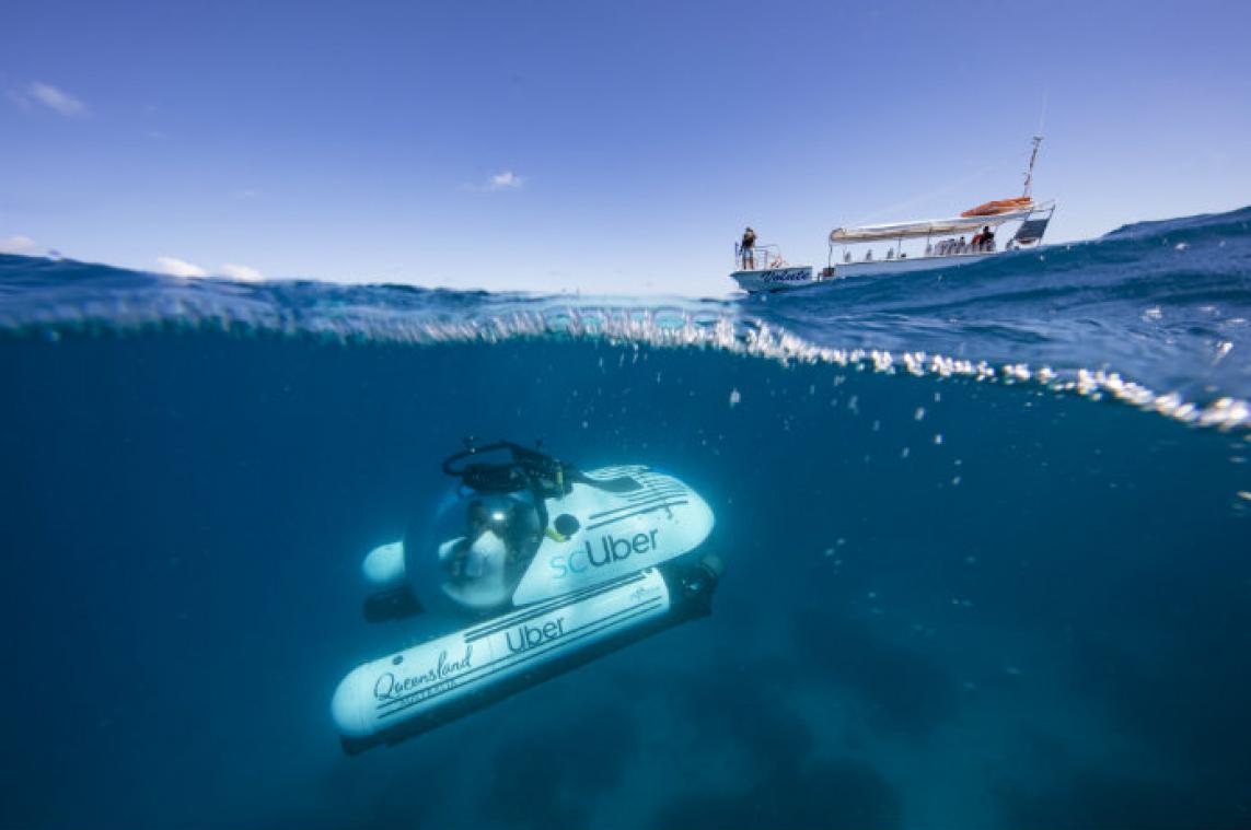 Je kan nu met een mini-duikboot het Great Barrier Reef ontdekken