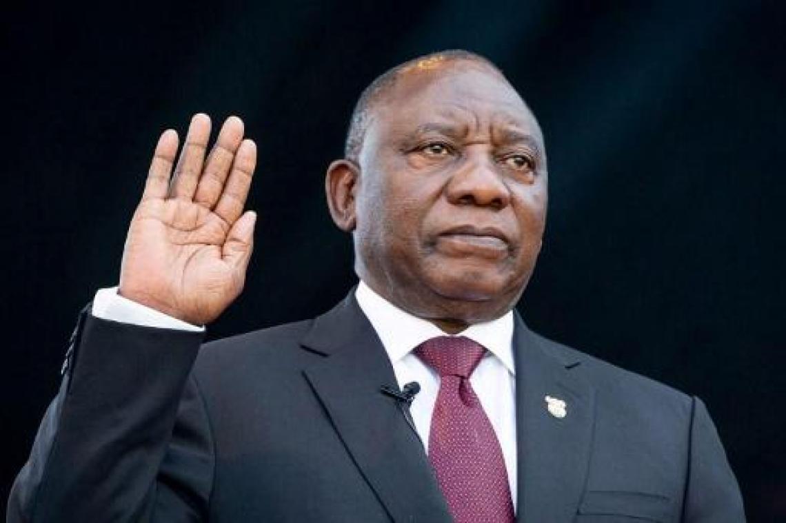 Zuid-Afrikaanse president Ramaphosa ingezworen