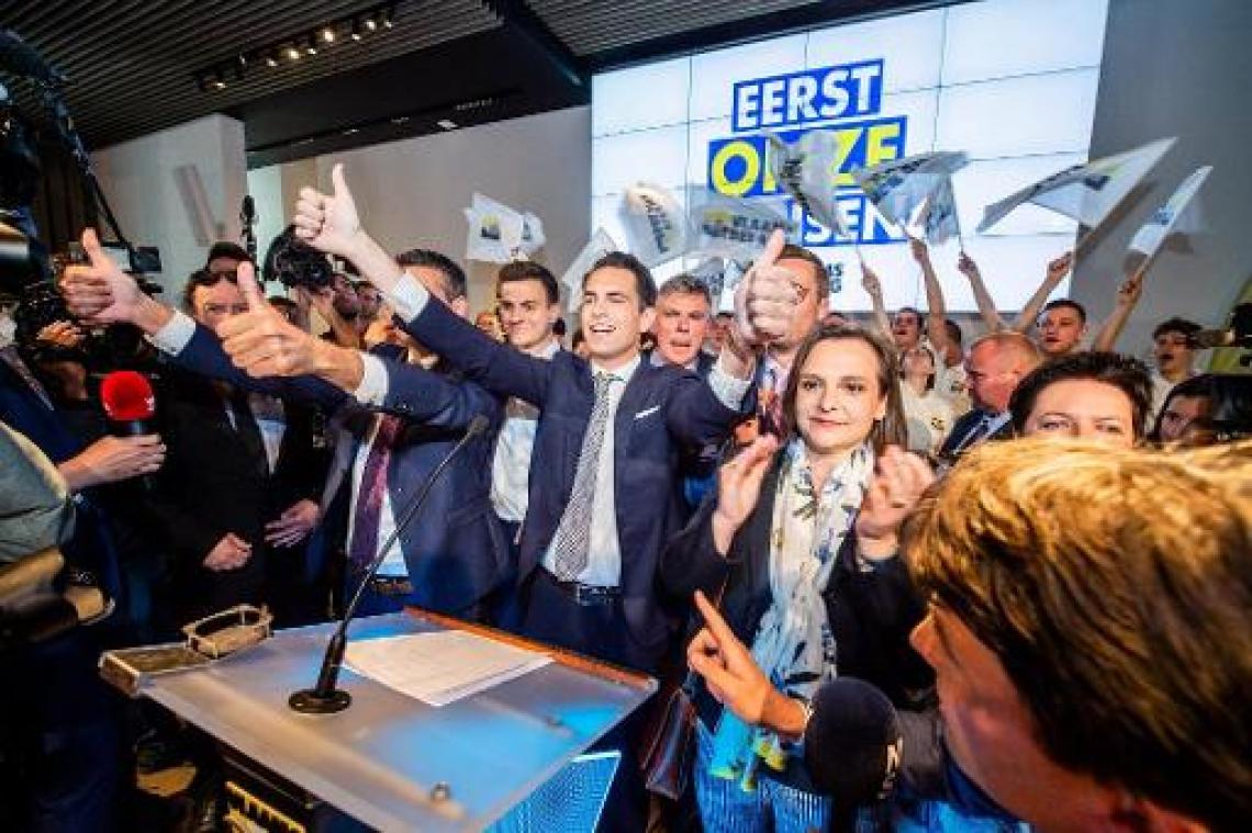 Feest barst los bij Vlaams Belang