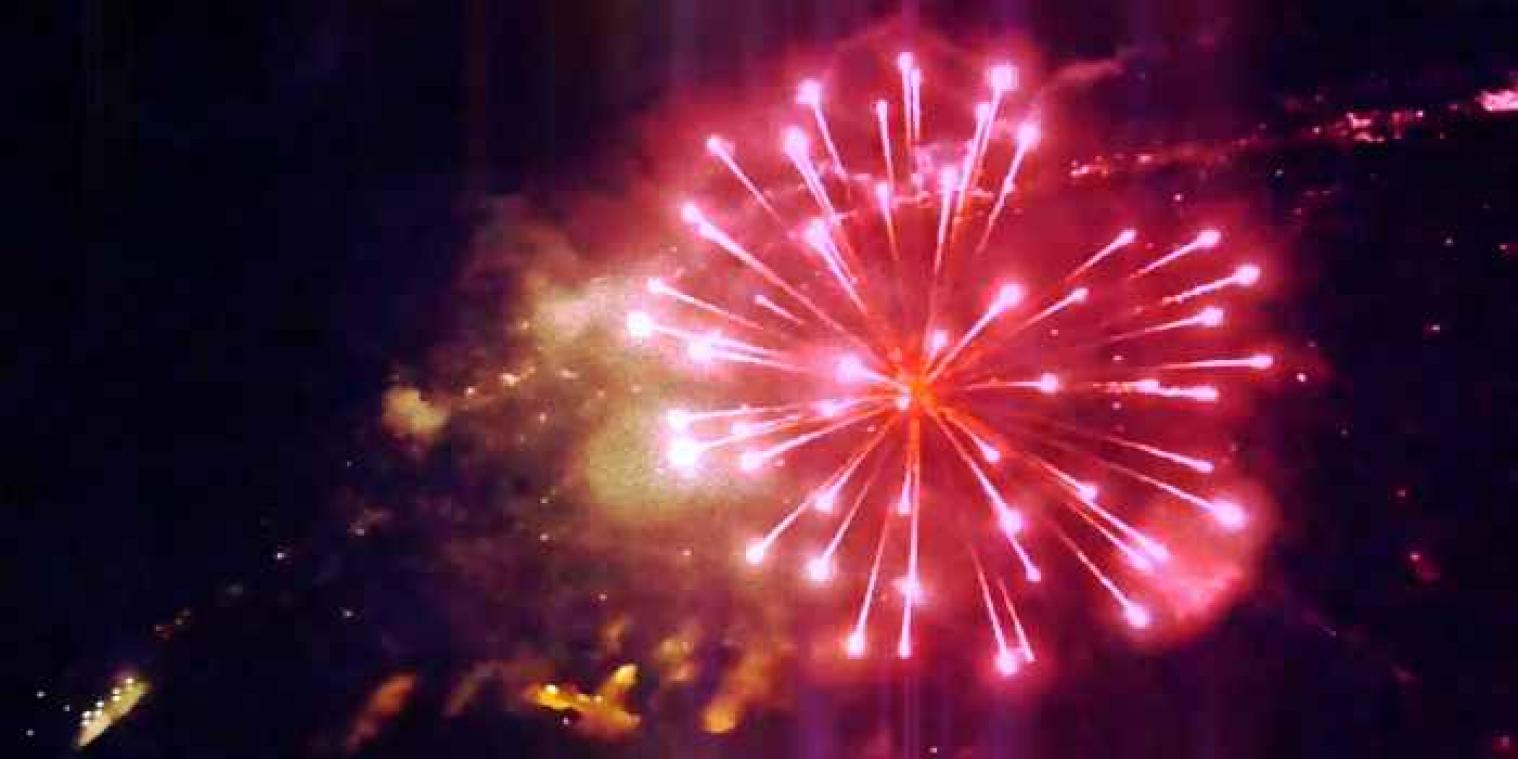 Je zag vuurwerk nog nooit van zo dichtbij