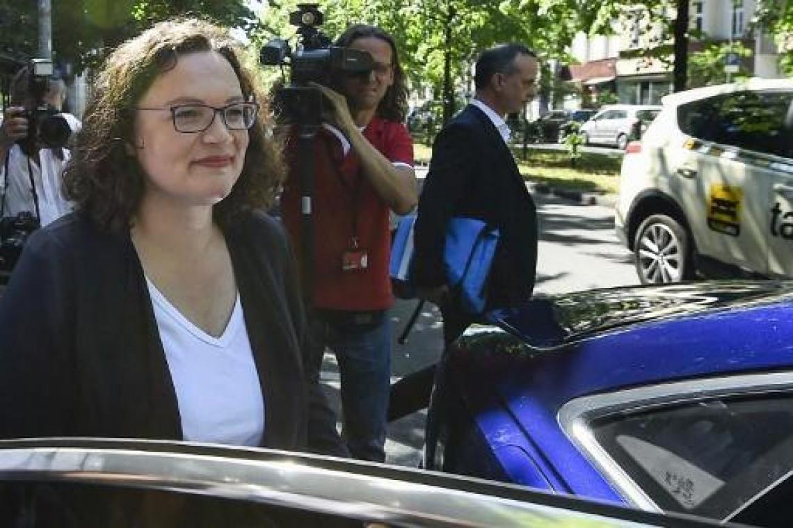 "Na ontslag van Nahles komt trio aan hoofd van Duitse sociaaldemocraten"