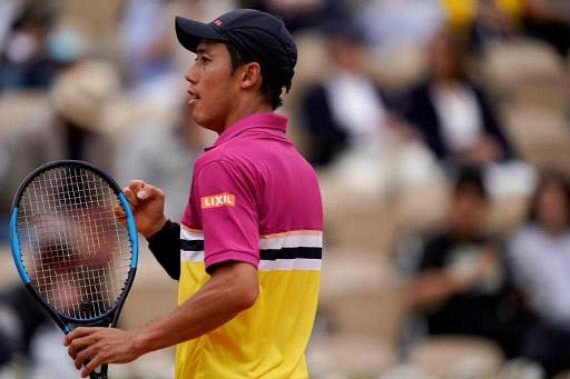 Kei Nishikori stoot door naar kwartfinale tegen Nadal