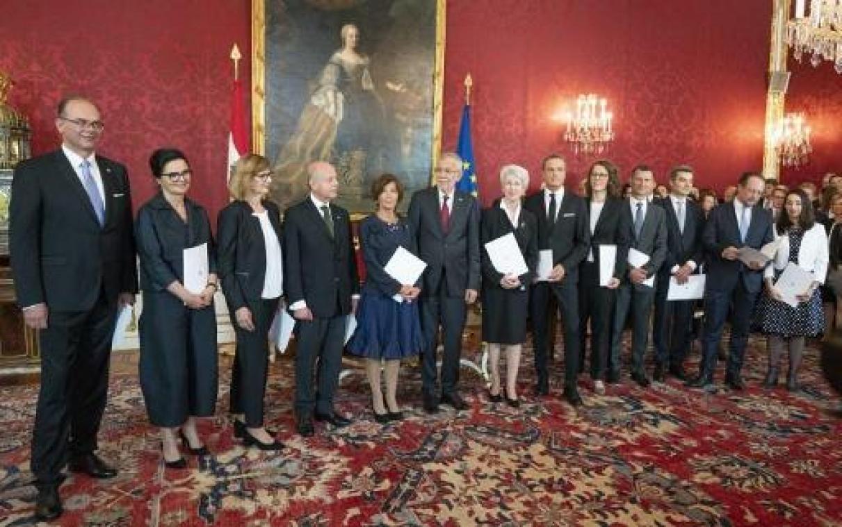 Oostenrijkse technocratische overgangsregering telt zes mannen en zes vrouwen