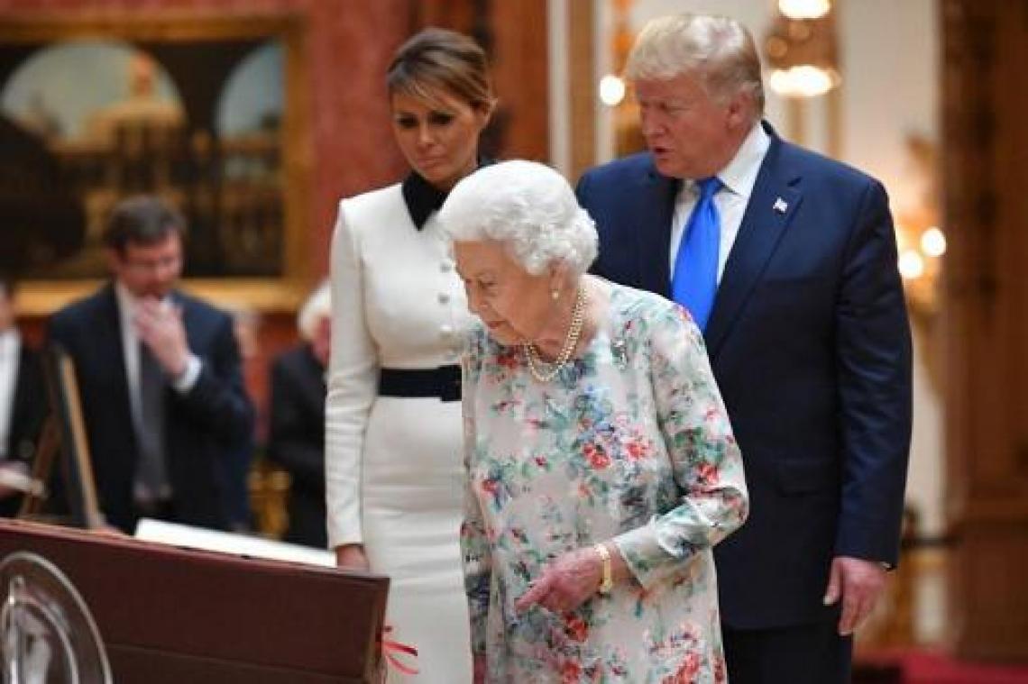 Amerikaanse president Trump krijgt koninklijk welkom in Londen