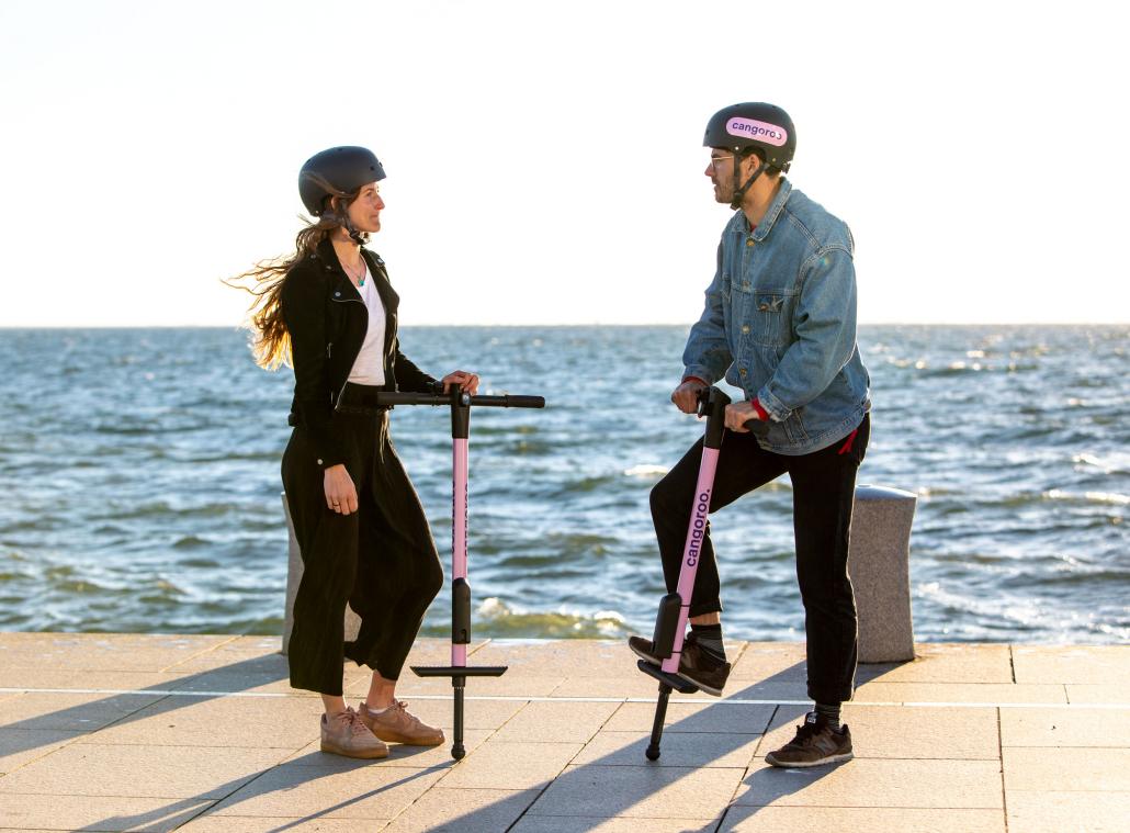 Is de pogostick het nieuwste alternatieve vervoersmiddel?