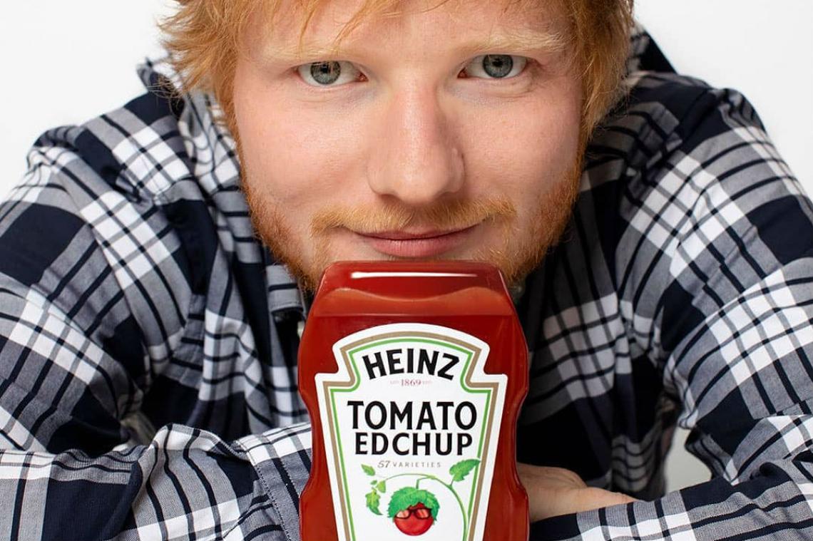 Ed Sheeran lanceert eigen ketchup: 'Edchup'