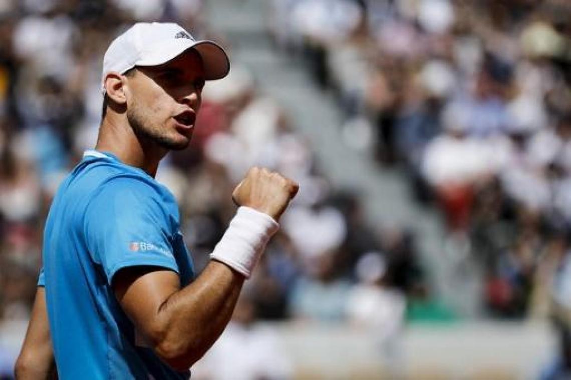 Dominic Thiem plaatst zich voor halve finales Roland Garros