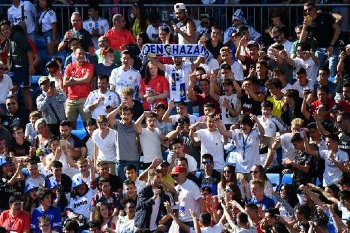 Enorme opkomst bij voorstelling Eden Hazard bij Real Madrid