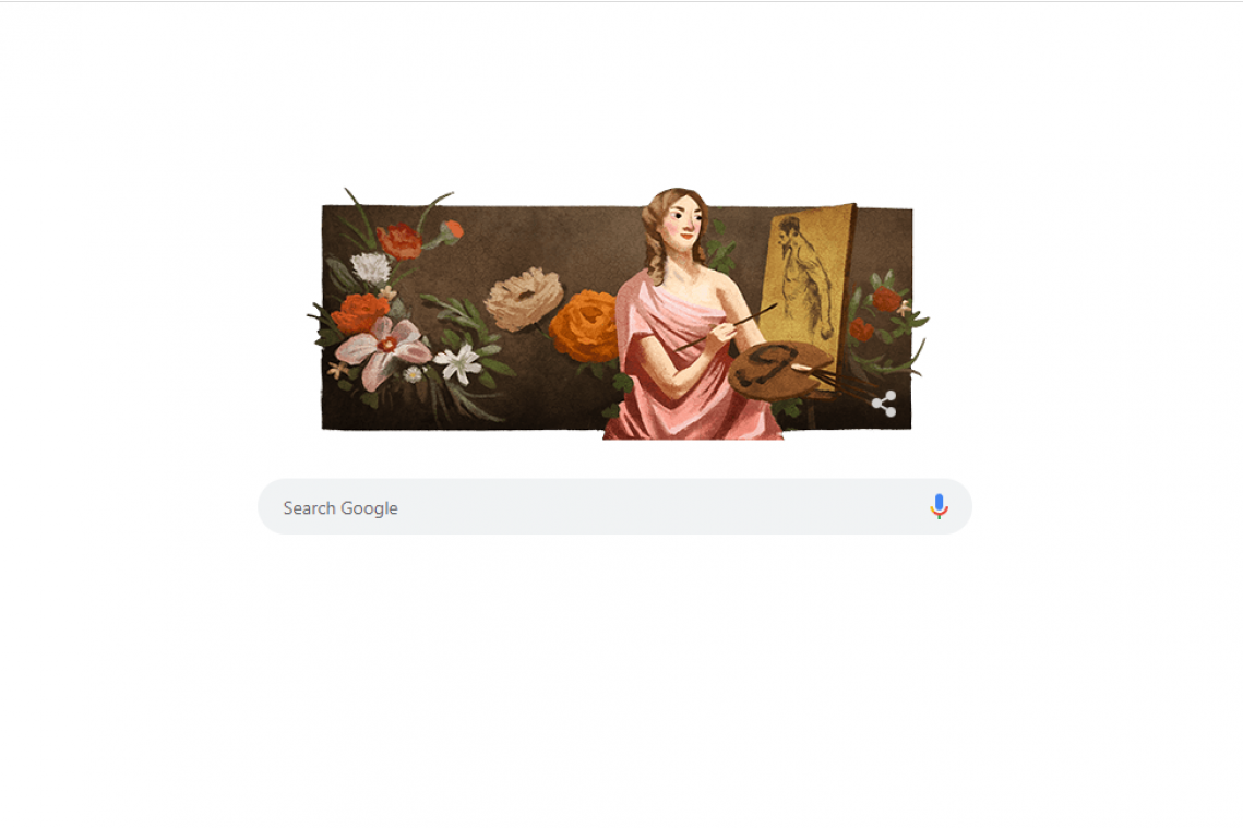 Belgische kunstenares prijkt op homepagina van Google
