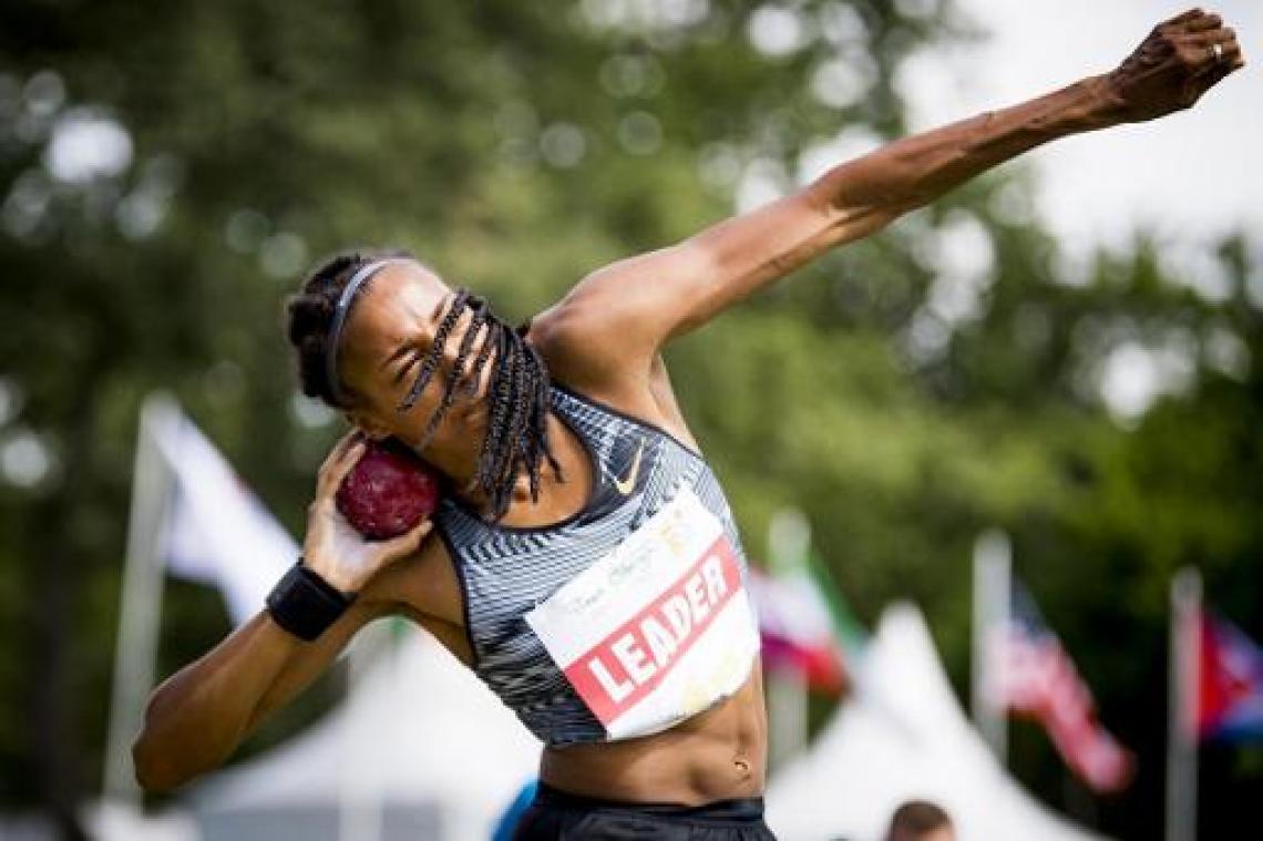Thiam verbetert haar persoonlijke record kogelstoten