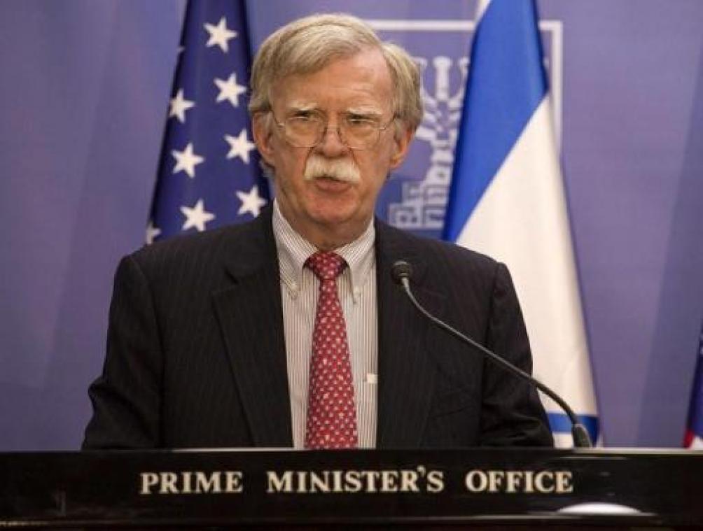John Bolton waarschuwt Iran om VS "niet als zwak te aanzien"