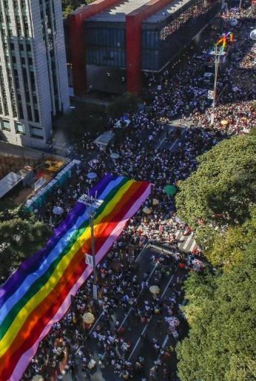 Tienduizenden op straat voor Gay Pride in Sao Paulo