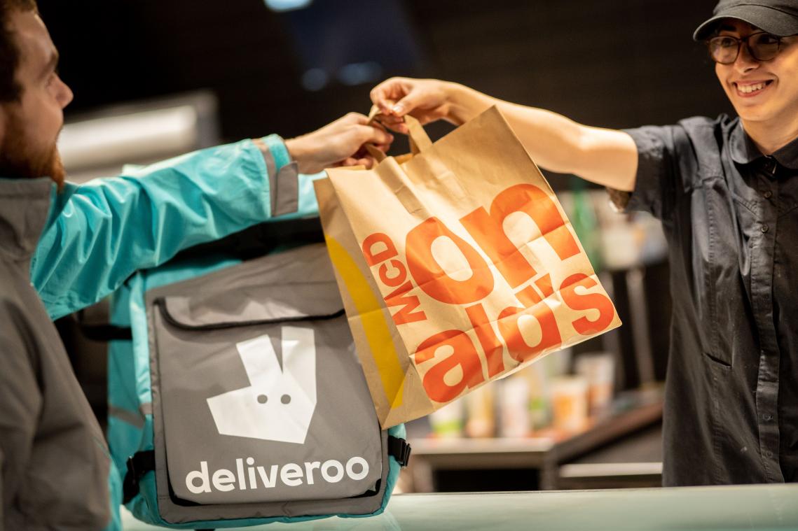 Deliveroo lost hilarische cijfers over leveringen McDonald's