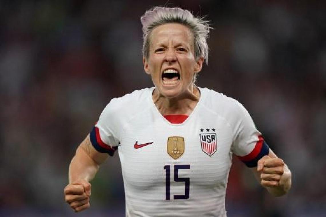 WK vrouwenvoetbal - Rapinoe leidt Verenigde Staten naar halve finales