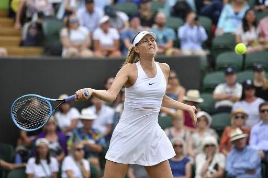 Sharapova haalt tweede ronde van Wimbledon niet