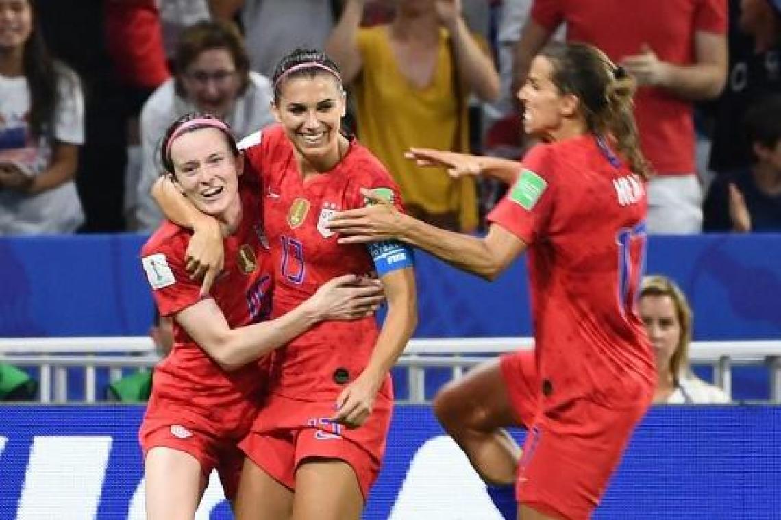 WK vrouwenvoetbal - Verenigde Staten mogen naar finale na winst tegen Engeland