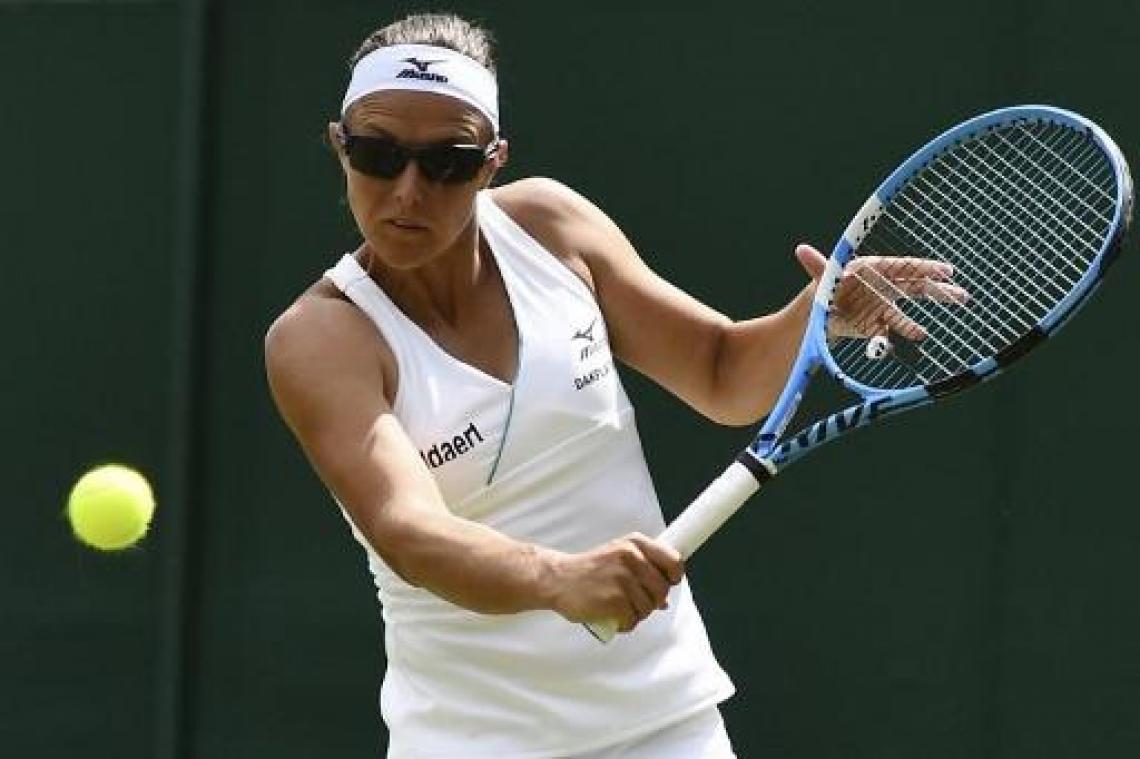 Wimbledon: Kirsten Flipkens stoot door in dubbelspel