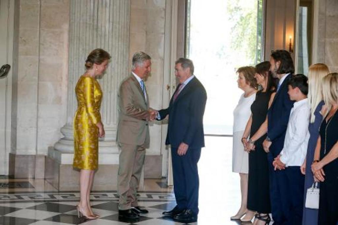 "Fier dat mijn familie en ploegmaats bij de koning ontvangen zijn"