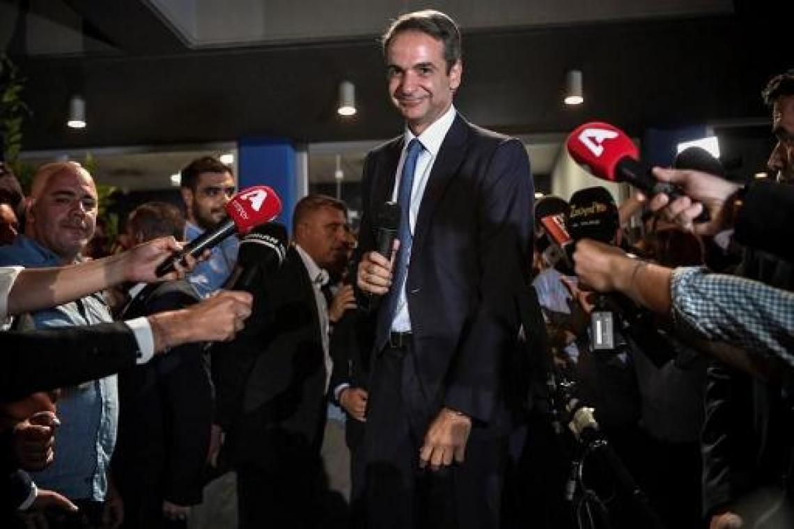 Kyriakos Mitsotakis legt eed af als nieuwe Griekse premier