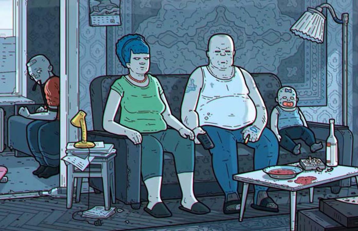 VIDEO. Deze Russische parodie op 'The Simpsons' is behoorlijk somber