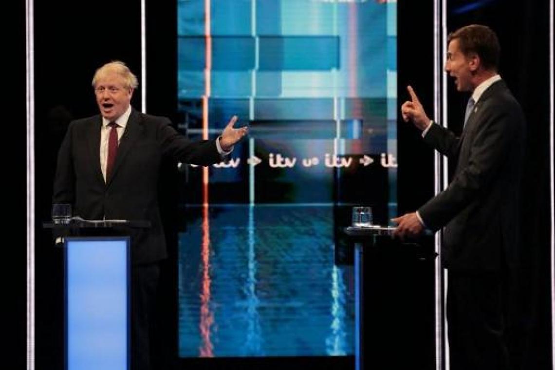 Brexit - Gespannen debat tussen Johnson en Hunt